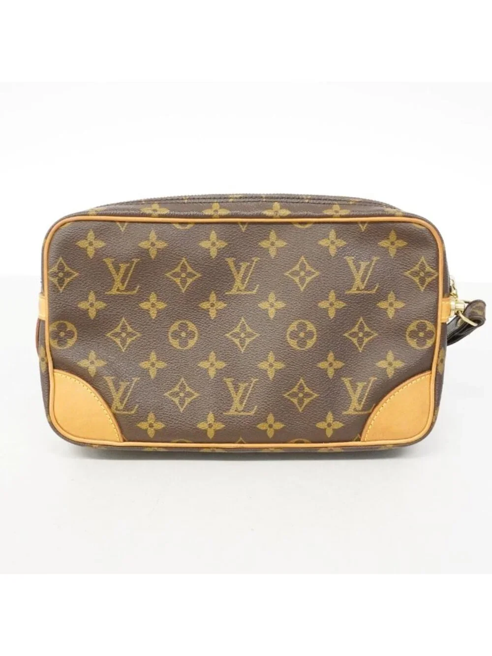 Louis Vuitton Clutch Monogram Marly Dragonne GM Brown